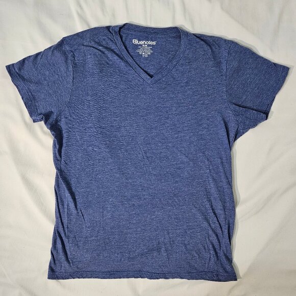 Bluenotes - Men's V-Neck T-Shirt Cornflower Blue Medium - Picture 1 of 5
